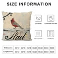 thumbnail image 5 of Qinduosi Faith Cushion Cover Cardinal Bird Pillow Cover Christmas Snowflake Pillowcase Cushion Covers for Sofa Couch Farmhouse Outdoor White, 5 of 5