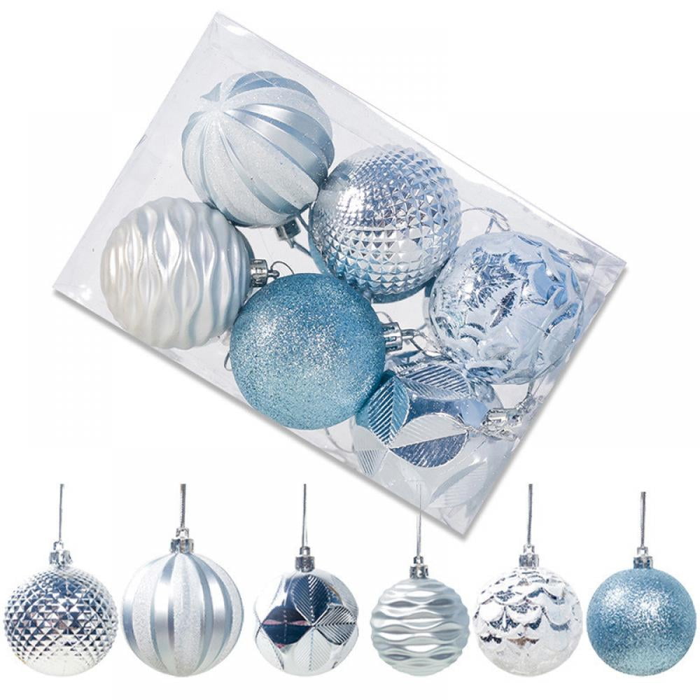 12Pcs Christmas Tree Ornament Clear Plastic Balls Bauble Craft Gift Box Can Open 