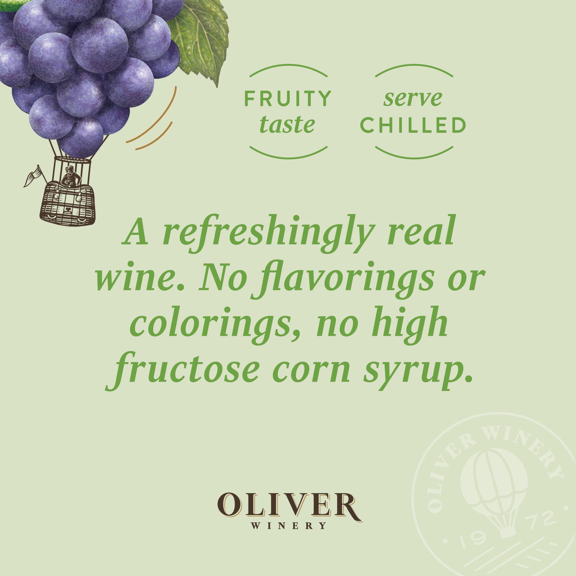 Oliver Soft Collection Sweet Red Lime Wine 11% ABV 750ml