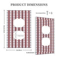 thumbnail image 3 of DouZhe 1-Gang Duplex Outlet Cover, Patriotic Stars and Stripes Red White Blue Decorative Wall Plates, 3 of 7
