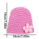 thumbnail image 2 of Sombreros para bebé, gorro de terciopelo con bola de pelo de 10 cm, para niña y niño, bonito gorro para mujer., 2 of 2