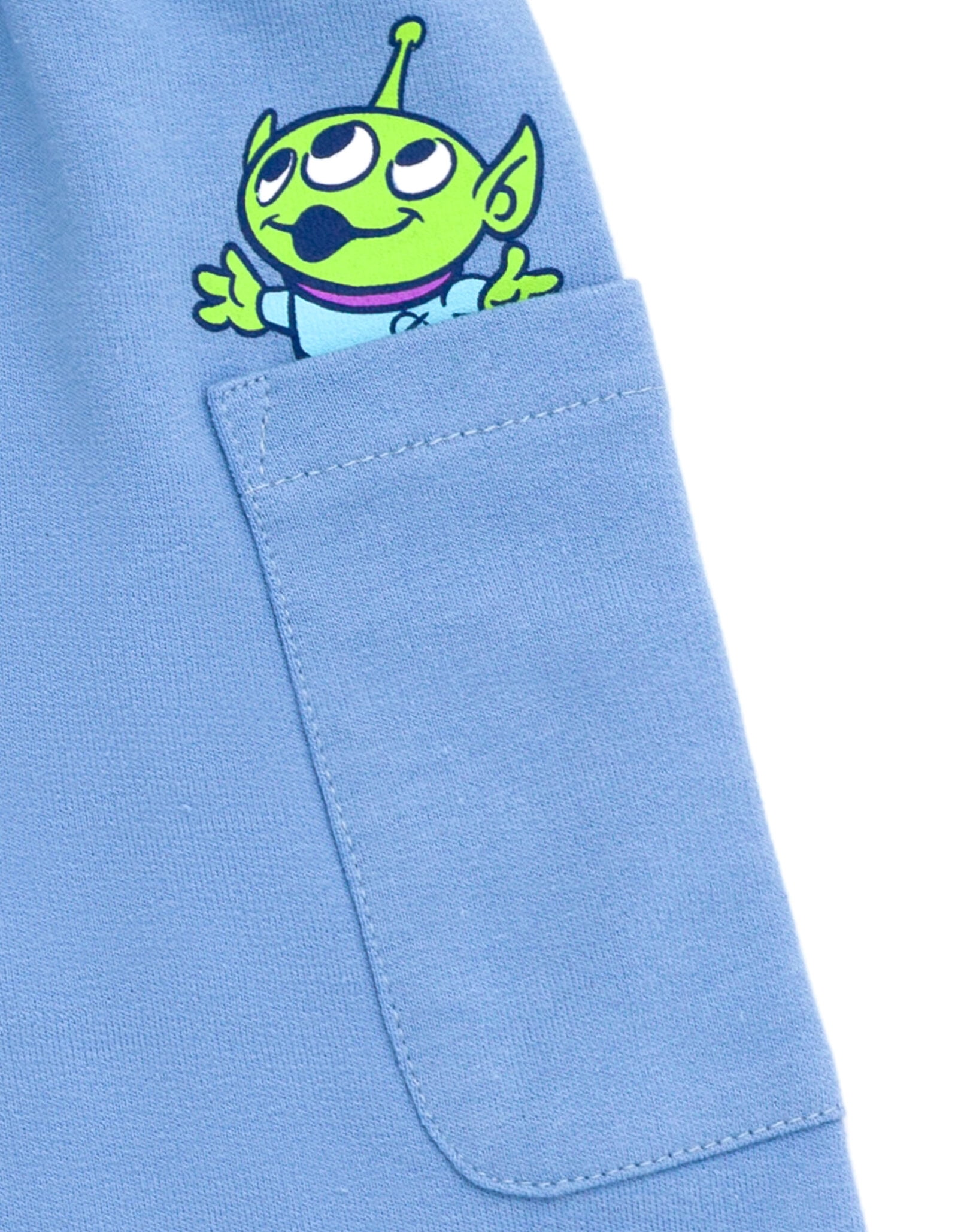 Disney Toy Story Woody Buzz Lightyear Alien T-Shirt and French Terry Shorts Outfit Set Newborn to Little Kid