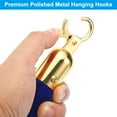 thumbnail image 4 of Unique Bargains 7 Feet Blue Velvet Stanchion Rope, Crowd Control Barrier Rope with Snap Hook, Golden, 4 of 6