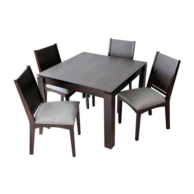 Comedor Mobelo Rubens 4 Sillas Tabaco