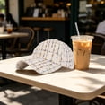 thumbnail image 4 of Xijirk Baseball Cap Textured Woven Curved Brim Fashion Hat for Daily Casual Street Travel Outdoor Wear,Khaki,One Size, 4 of 5