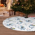 thumbnail image 6 of Yiaed Cute Shark Print Christmas Tree Skirt , Tree SkirtsTree Mat for Christmas Winter Holiday Indoor Decorations-36", 6 of 7