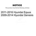 thumbnail image 2 of Kugel Front Rear Wheel Bearing & Hub Assembly Kit for Car Hyundai Genesis Equus - Left Right Side (Driver Passenger) K70-101259, 2 of 11