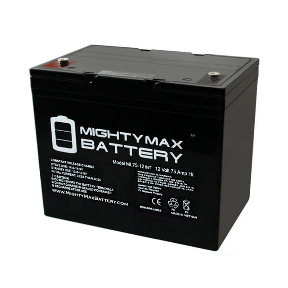 12V 75Ah Filetage Interne Battery pour Écuyer de Mobilité Électrique