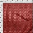 thumbnail image 2 of oneOone Cotton Poplin Twill Red Fabric Geometric Bandhani Dress Material Fabric Print Fabric By The Yard 56 Inch Wide, 2 of 4
