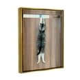 thumbnail image 4 of Stupell Industries Desperate Cat Escaping Animals & Insects Photography Gold Floater Framed Canvas Art Print Wall Art, 25 x 31, 4 of 10