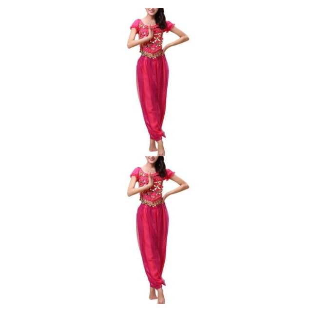 Minnieouse Pantalones de danza del vientre indio, conjunto de disfraz con cordones en la espalda, traje Sexy para adultos, ropa de moda para Type7 NO7