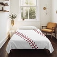 thumbnail image 4 of Baseball Small Tapestry for Bedroom Wall Hanging Tapestry, Modern Minimalist Red Lines Ceiling Backdrop Tapestries Poster Blanket Wall Decor for Teens Room Living Room Dorm 23" x 28", 4 of 8