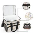 thumbnail image 6 of FORMRS Insulated Cooler Bag 24 Cans Capacity Soft Leakproof Lunch Box with Side Pockets, Watercolor Wildflowers, 6 of 7