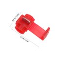 thumbnail image 2 of unbranded 50Ud Conectores Rápidos De Empalme Eléctrico Con Seguro Aislante Para Cable De Rojo, 2 of 5