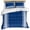 Blue, variant on 3 Piece Black Striped Duvet Cover Set Twin Size, Microfiber Comforter/Quilt Cover with Corner Ties and 2 Pillowcases, Farmhouse Black White Stripes All Season Soft Bedding with Zipper Closure