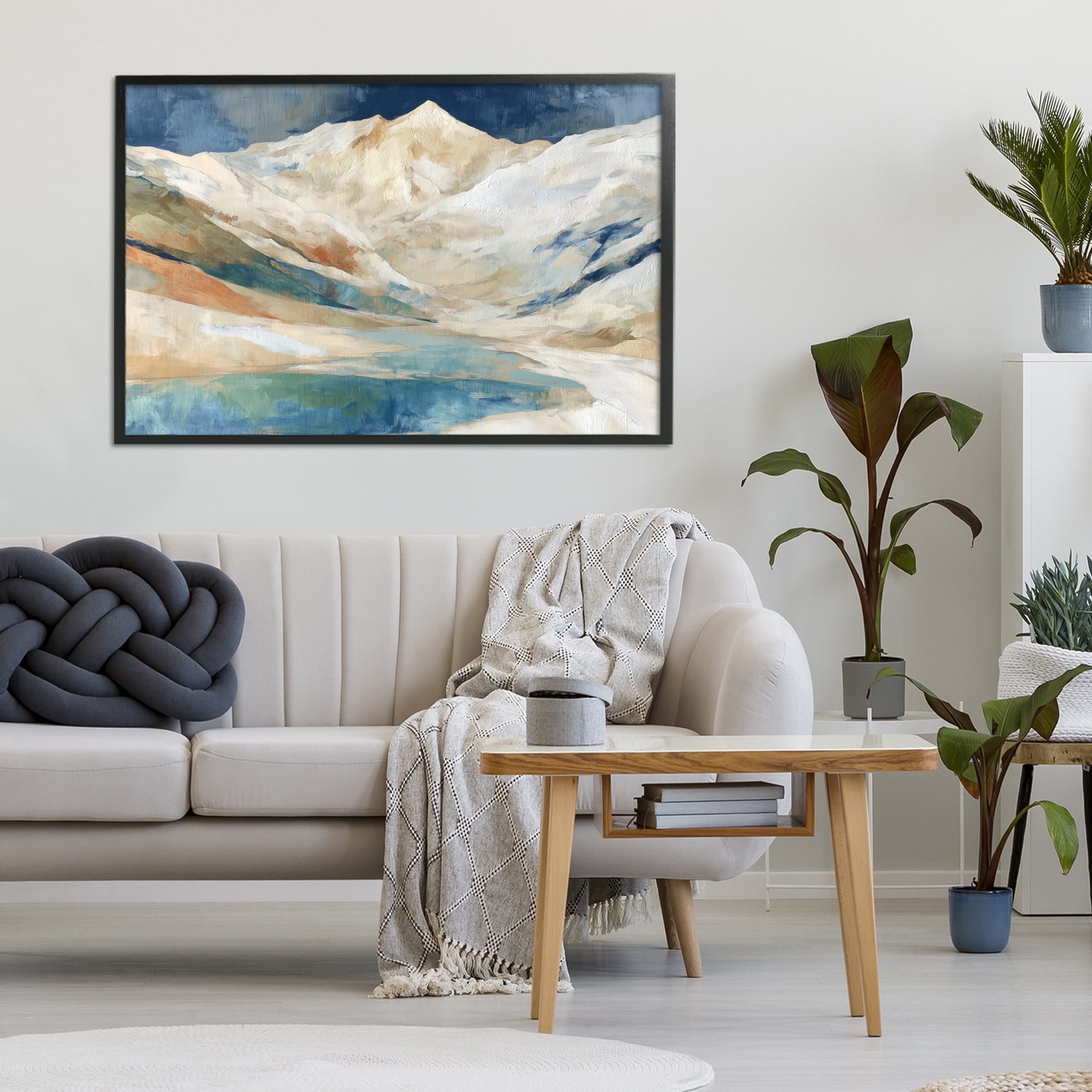 Stupell Industries Glacial Valley in Alaska Range Black Framed Giclee Art, design by Chromatic Storm Studio