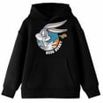 thumbnail image 4 of Bioworld Space Jam Bugs Bunny Youth Black Graphic Hoodie-XS, 4 of 7