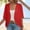 Red, variant on jjayotai Womens Coat Clearance Womens Fashion Casual Summer 3/4 Sleeve Eyelets Cardigan Solid Color Open Front Kimono Beach Coverup