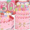 thumbnail image 4 of Tarjeta de Cumpleaños 30 de Uxcell, Tarjeta de Cumpleaños Pop-Out con Tarjeta de Felicitación y Sobre para Regalo de Mujeres y Niñas en Rosa, 4 of 6