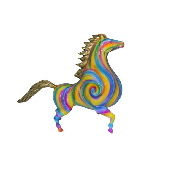 Nifao Modern Horse Bronze Statue – Home Decor Sculpture, 19"L x 9"W x 19"H