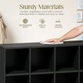 thumbnail image 4 of Homall Footless 8-Cube Standing Bookshelf,Suitable for Living rooms, Offices,and Study Rooms,Black, 4 of 7