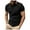 Black, variant on JTieacloth Button Down Collar T Shirt Men's Casual Ribbed Lapel Button Business Color Block T Shirt For Men Black L