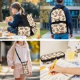 thumbnail image 2 of KUIFORTI Brown Capybara Bookbag with Lunch Box Kid Backpack Set 4Pcs Boys School Bag Pencil Pouch Water Bottle Sleeve Suitable for Elementary Primary Middle School, 2 of 7