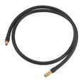 thumbnail image 1 of Adaptador de mandril de manguera de extensión de inflador de neumáticos roscado de 100 cm, tubo de bomba de aire, tubo de válvula de neumático para coche, camión, bicicleta, MTB, caucho de cobre, tono cobre negro Unique Bargains mandriles de llantas, 1 of 7