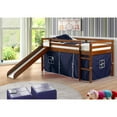 thumbnail image 2 of Donco Kids Tent Twin Low Loft Bed with Slide, 2 of 7