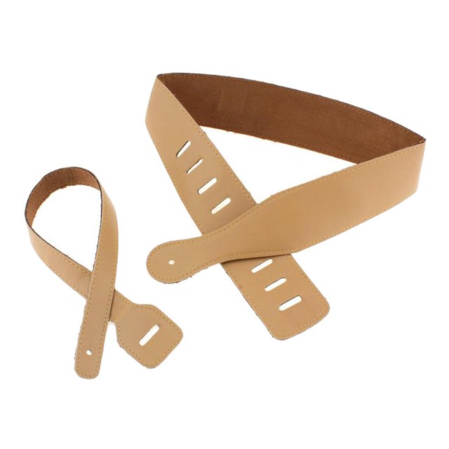 1pc Estilo Vintage Correas de Guitarra de Cuero Suave Cinturón de Guitarra Popular 6.5cm Ancho - Luz marrón marrón claro Sunnimix cinturón con correa para bajos eléctricos