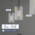 thumbnail image 5 of Prominence Home Lantier Matte Black 1-Light Mini Pendant with Clear Glass, 5 of 13