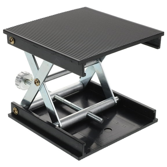 RENACLIPY Heavy Duty Lab Jack Stand Table Lift Adjustable Black ABS for Precise Scientific Experiments and Laboratory Use