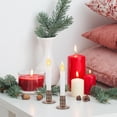 thumbnail image 4 of REOFLYUP 6Pcs Battery Operated White LED Pillar Candle Lights for Decorative Use, 4 of 6