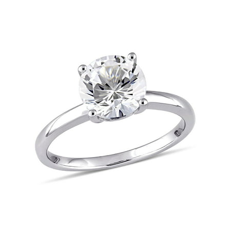 2-3/8 Carat T.W. Created White Sapphire 10kt White Gold Solitaire Engagement