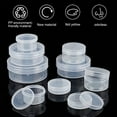 thumbnail image 2 of 20Pack PP Round Bead Storage Containers Cylinder Bead Containers Clear Storage Organizer Box 2x0.7 inch with Screw Lids for Eye Shadow Powder Beads Jewelry and Small Items, 2 of 9