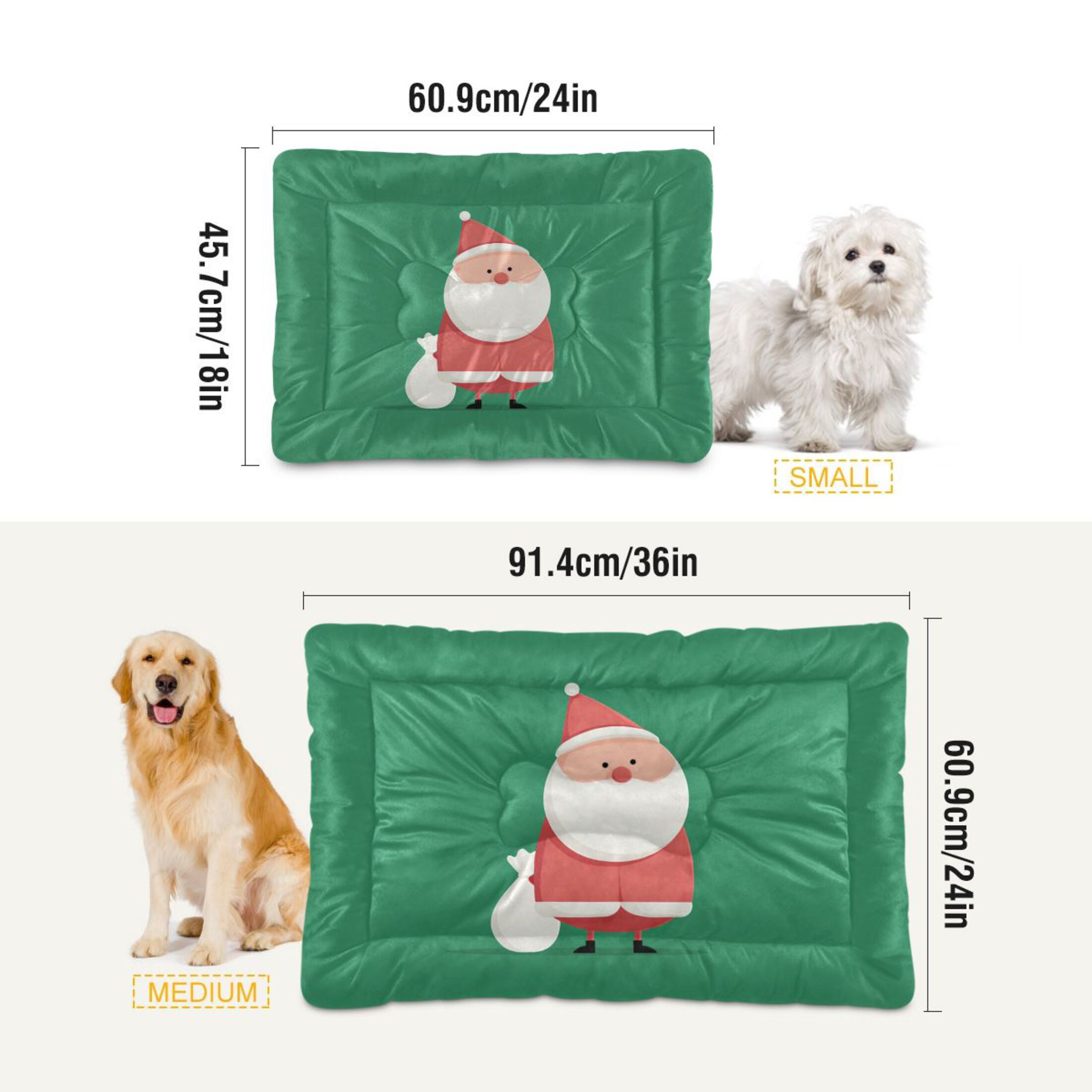 Cozy Mat Pet Bed Indoor Outdoor Warm Soft For Cat Dog Puppy(S/M) Carrying A White Bag