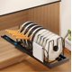 thumbnail image 1 of Organizador de Sartenes y Ollas Corredero Porta Sartenes de Cocina 10 Compartimentos Ajustables Metal Estante Tapas de Ollas Cajon Negro, 1 of 6