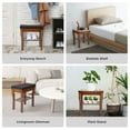 thumbnail image 5 of StrongTek Bamboo Shower Bench Seat with Cushion, Shower Stool with Storage Shelf, 350 lbs Capacity, Ideal for Bathroom, Spa, Sauna, Living Room, 5 of 8