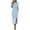 #288-Light Blue, variant on Roncen Women's Solid Spring Fall Dress - Round Neck with Pockets, Elegant Office Work Party Banquet Dress, A-Line Formal Midi Dress for Commuting Daily Wear and Special Occasions