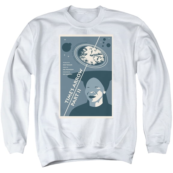 Star Trek Tng Season 6 Episode 1 Adult Crewneck Sweatshirt White