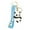 Blue, variant on Adorable Waving Panda Keychain Cartoon Animal Charm Pendant Cute Key Ring for Women Men Car Accessory, 1.85x1.37 inch, Pink