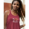 thumbnail image 2 of My Father Is The Best Racerback Tank Women -Image by Shutterstock, Female XX-Large, 2 of 4