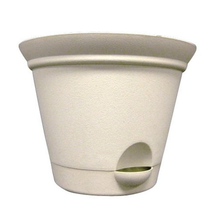 Mainstays 13.5" Creamy Parchment Self Watering Planter