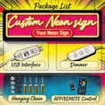 thumbnail image 5 of RECORDING RED RGB LED Neon Lightbox with Remote & APP Control Studio Warning Sign Illuminated Lights Music Sync Timer Setting Signs for Cinema Libraries Cafes Home Company Wall Desk Decor USB Powered, 5 of 5