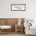 thumbnail image 4 of Stupell Industries Farmhouse Our Happy Place Florals Gray Floating Frame Canvas Art, 25 x 11, by Marla Rae, 4 of 8