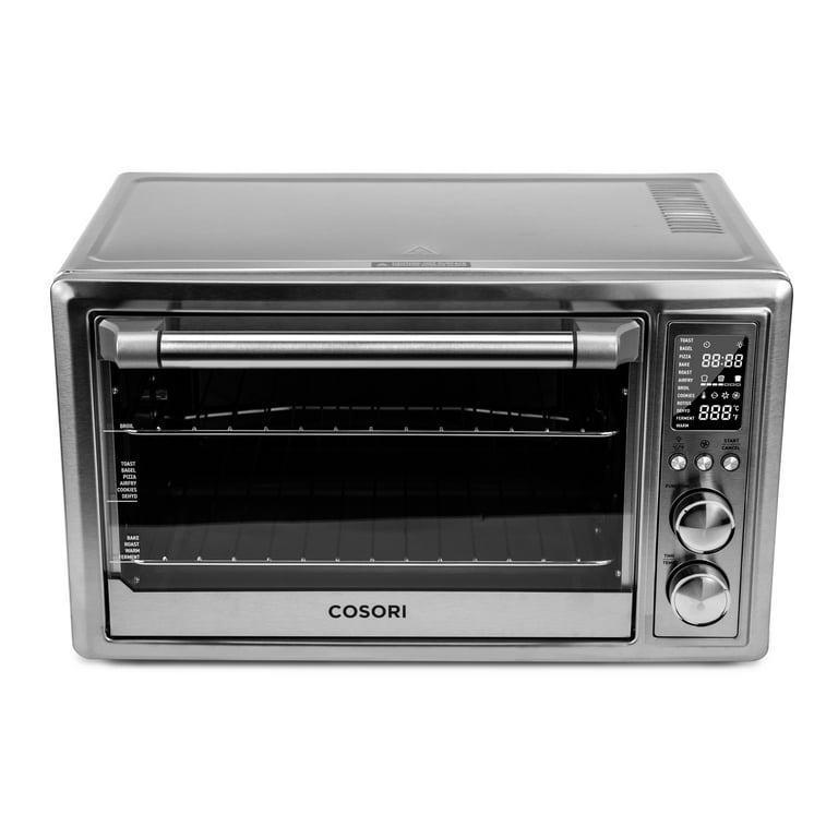 COSORI Smart New Air Fryer Toaster Oven, Large 32-Quart, Stainless Steel,  Walmart Exclusive Bonus, Black 