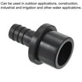 thumbnail image 5 of Uxcell Barbed OD Spigot Straight Pipe Fitting Quick Connector Black 12mmx25mm, 5 of 5