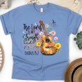 thumbnail image 1 of The Lord Is My Strength Christian Guitar Scripture T-Shirt, CarolinaBlue, Size XL, 1 of 6