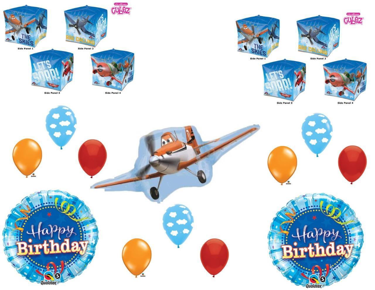 DISNEY PLANES PARTY EDIBLE ROUND BIRTHDAY CAKE TOPPER DECORATION DUSTY PLANES