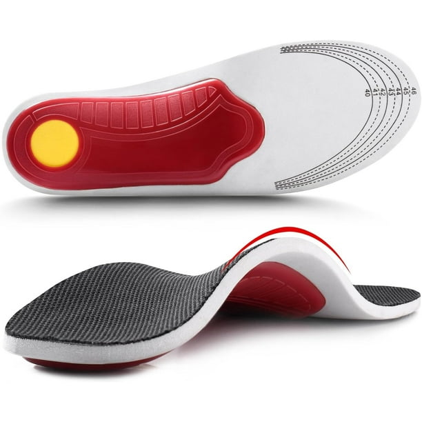 High Arch Support Shoe Insoles Inserts for Flat Feet Orthotic Insoles High Arch for Men Women Arch Pain Plantar Fasciitis Walmart
